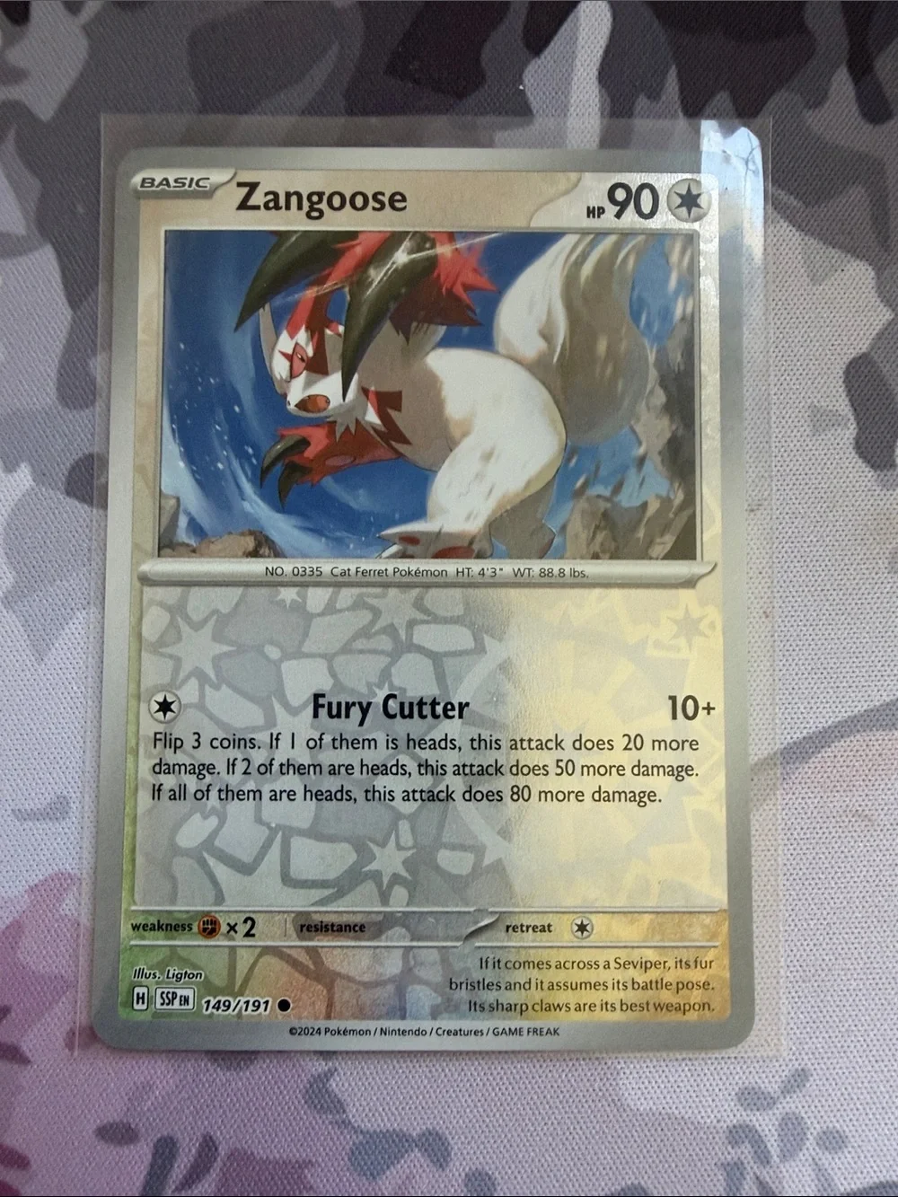 🐾 Zangoose Pokémon Character Card Lot | 2 Reverse Holo Cards ✨5/$25✨